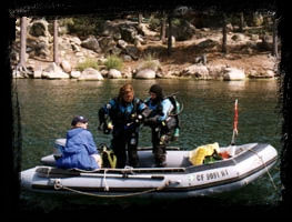 High altitude diving in spring-fed or snow-melt filled lakes often requires dry suits due to the lower water temperature